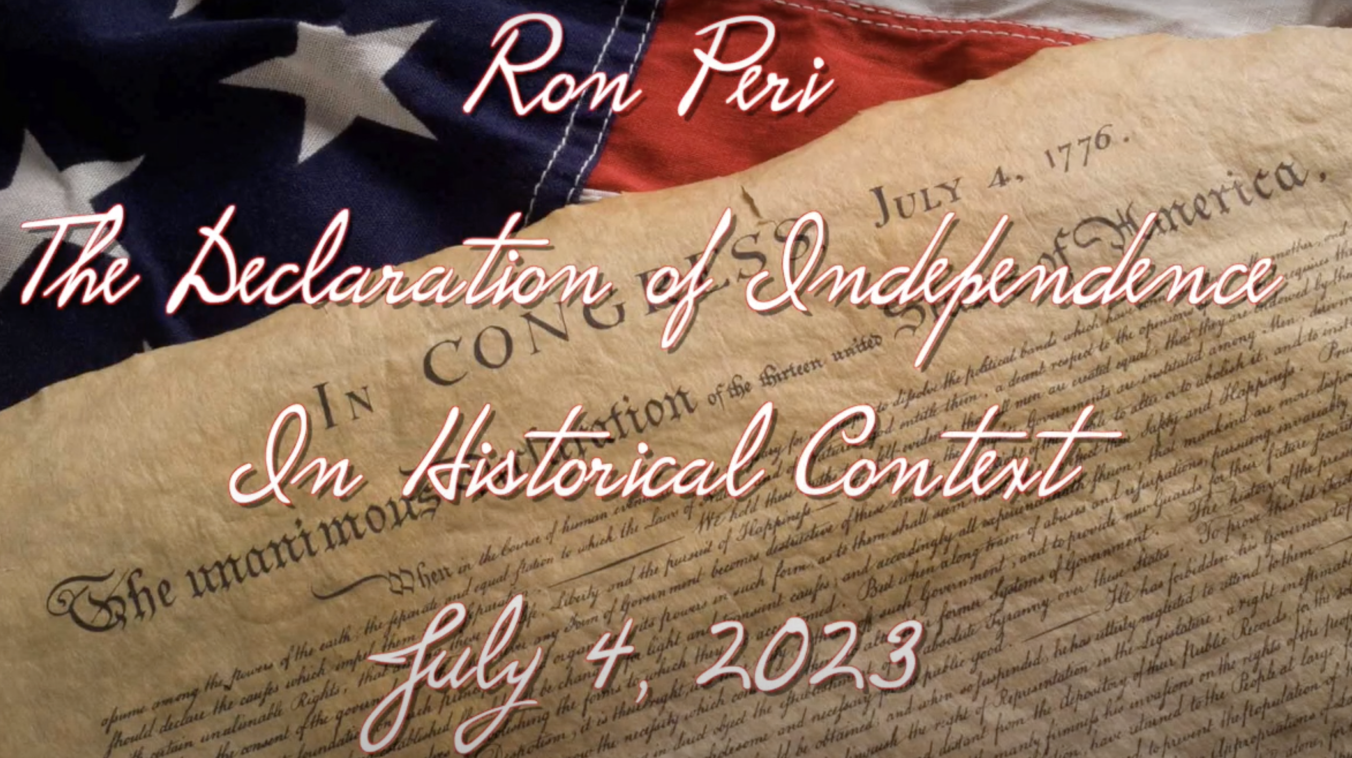 Historical and Biblical Origins of The Declaration of Independence